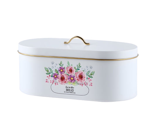 Meadow Bouquet Bread Storage Bucket Oval 34cm