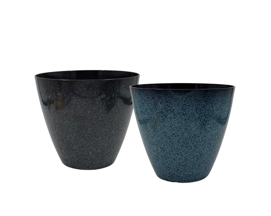 bulk 24 Capsule Planter w/ Saucer Assorted 20cm