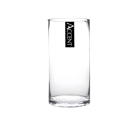 bulk 12 Glass Cylinder Vase 15cm