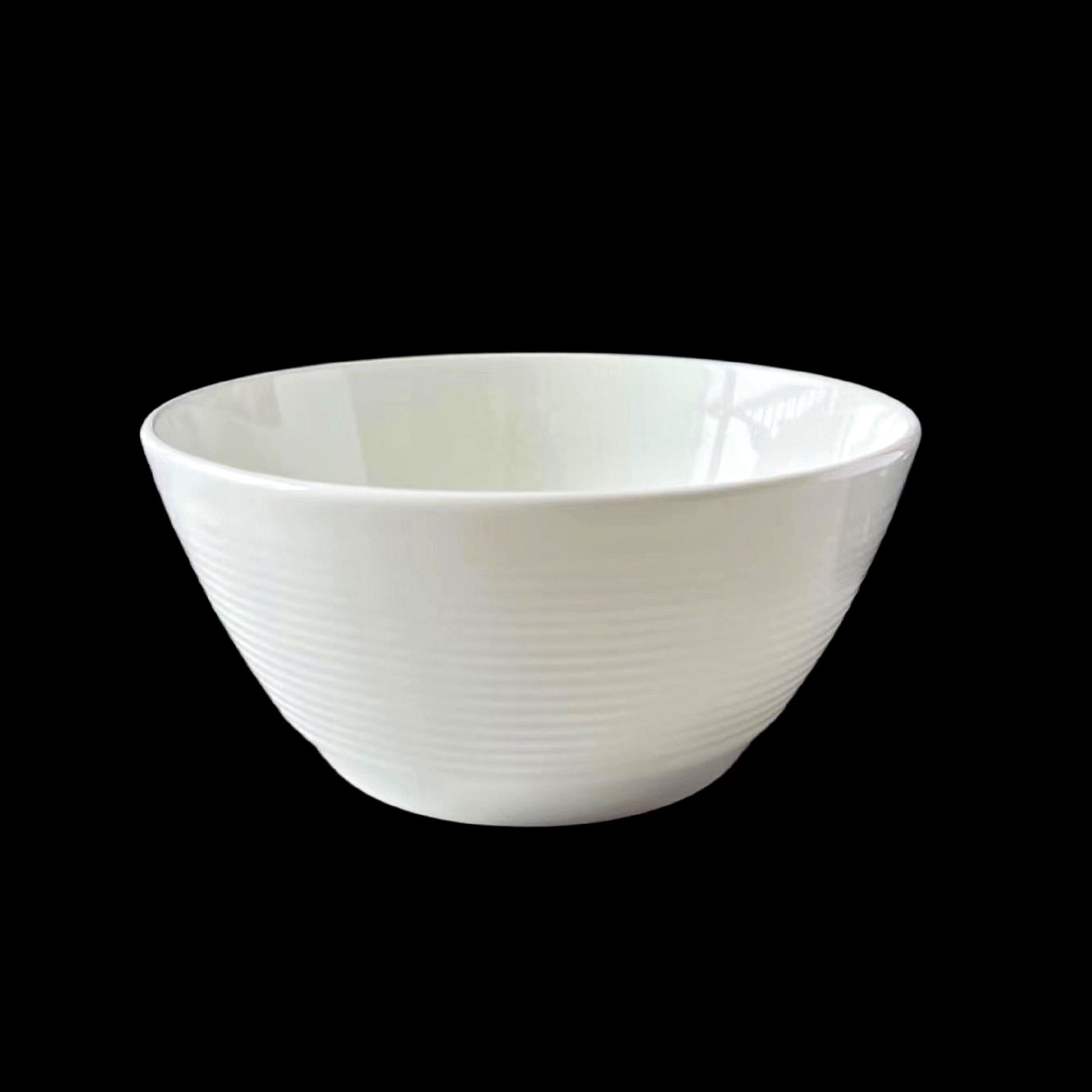 bulk 24 White Fine Bone China Embossed Bowl 16cm