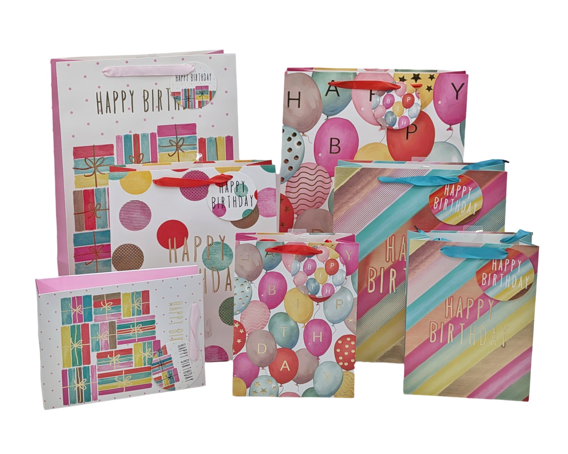 bulk 24 Large Birthday Gift Bag 32cm