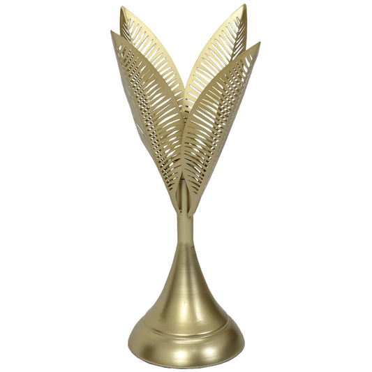 Aura Leaves Taper Candleholder 15x40cm - Image 2