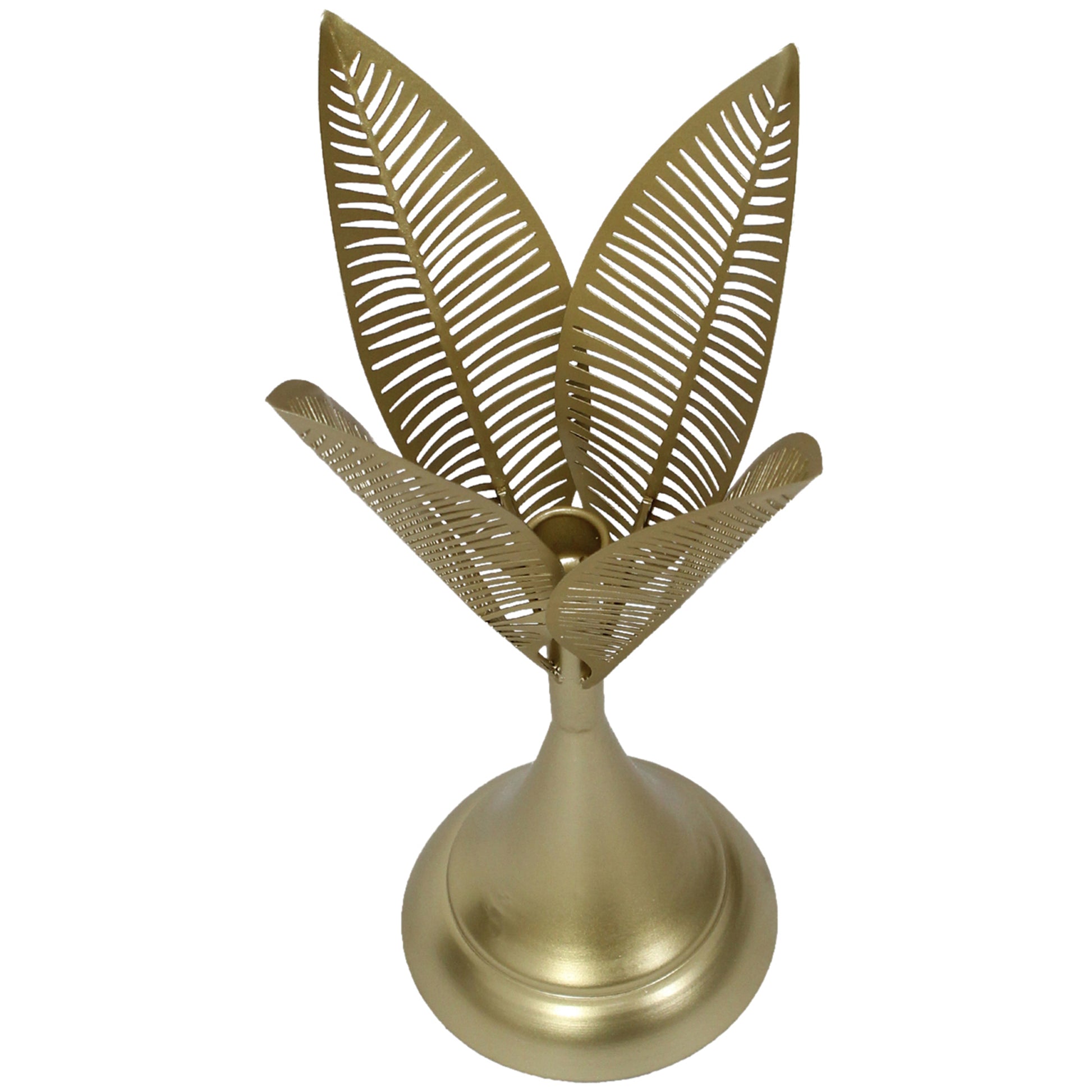 Aura Leaves Taper Candleholder 15x40cm - Image 3