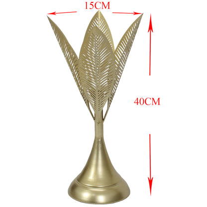 Aura Leaves Taper Candleholder 15x40cm - Image 4