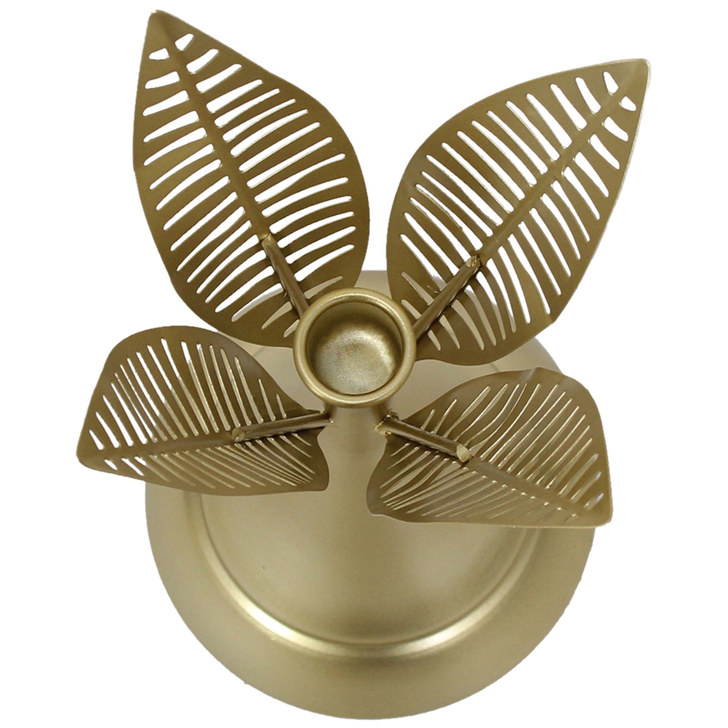 Aura Leaves Taper Candleholder 14x32cm - Image 3