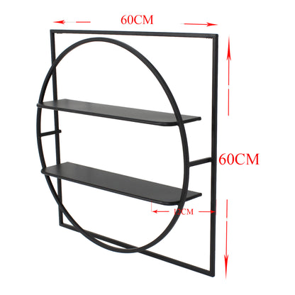 Eclipse Floating 2-Shelf Wall Hanging 60cm - Image 4