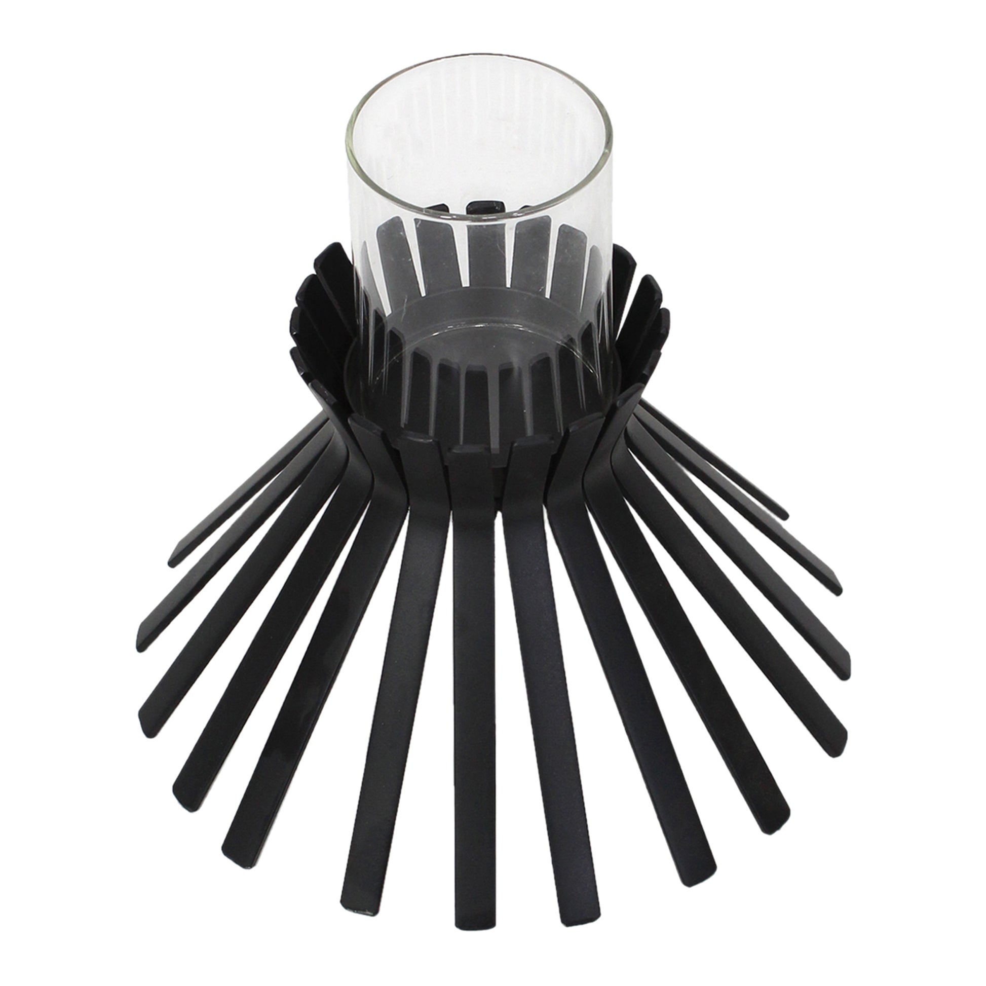 Eclipse Slatted Pillar Candleholder 23x21cm - Image 3