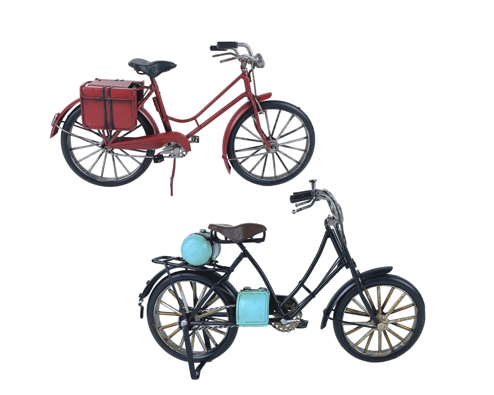 Set 2 Metal Bike 28cm