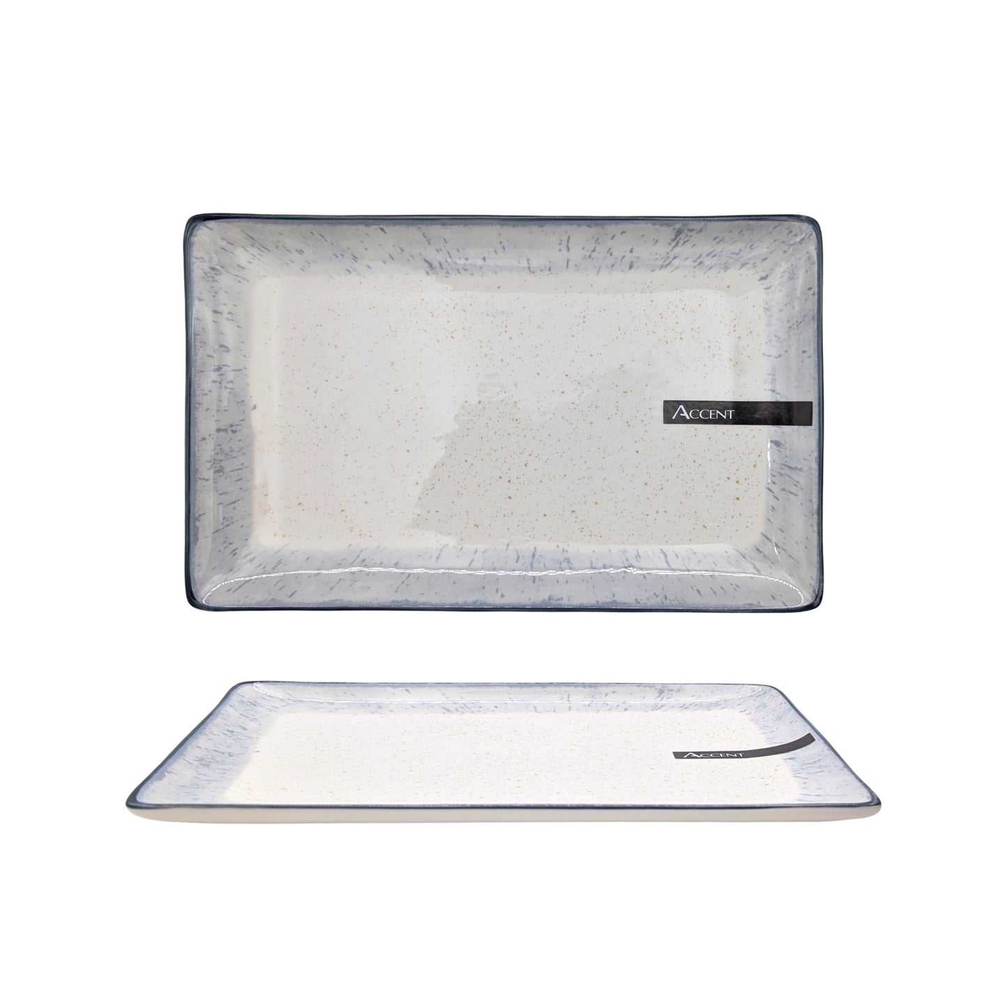bulk 18 Torquay Porcelain Rectangle Dinner Plate 25cm