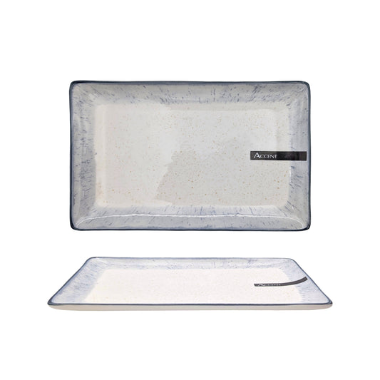 bulk 18 Torquay Porcelain Rectangle Dinner Plate 25cm