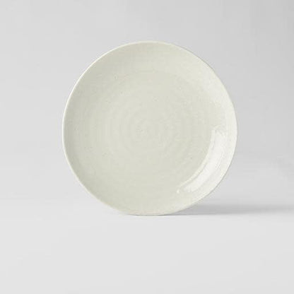 Dinner Plate Organic Shape 23cm Kanso Soft White Glaze - Image 4