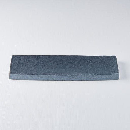 Plate Rectangular 33 x 9cm Craft Black Glaze - Image 5