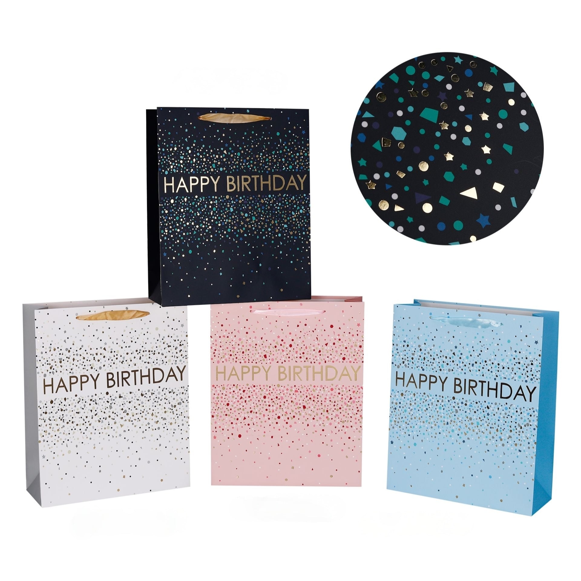 bulk 24 Xlarge Elegant Sparkle Birthday Gift Bag 42cm