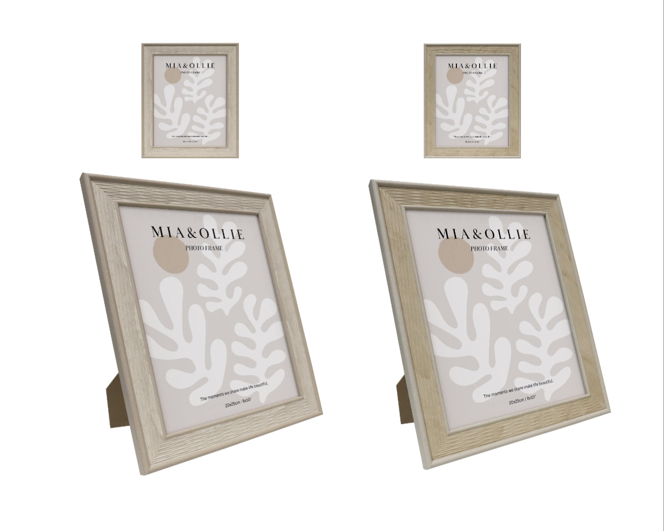 Set 2 Photo Frame Lisa '8x10in' 25cm