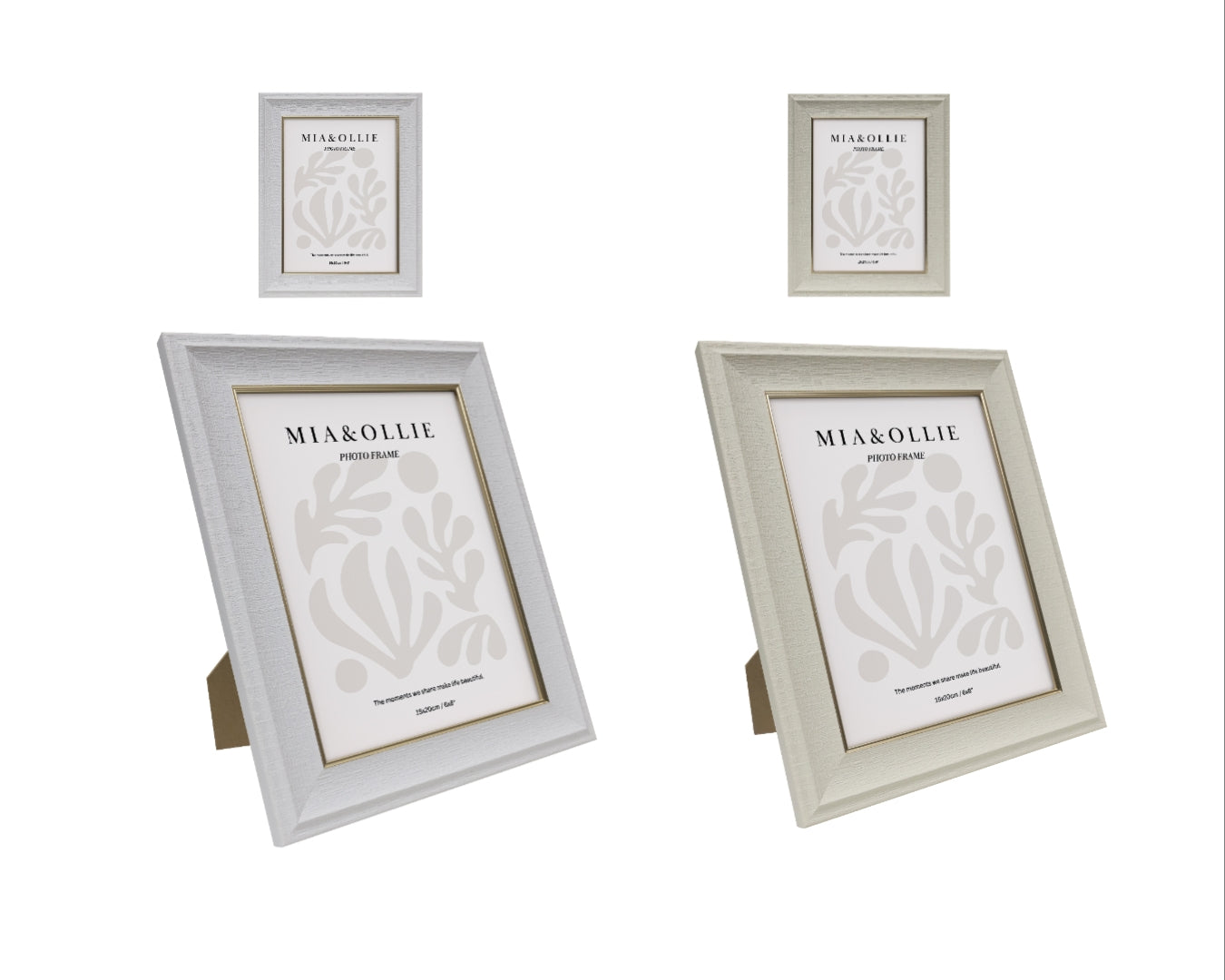 Set 2 Photo Frame Sara '6x8in' 20cm