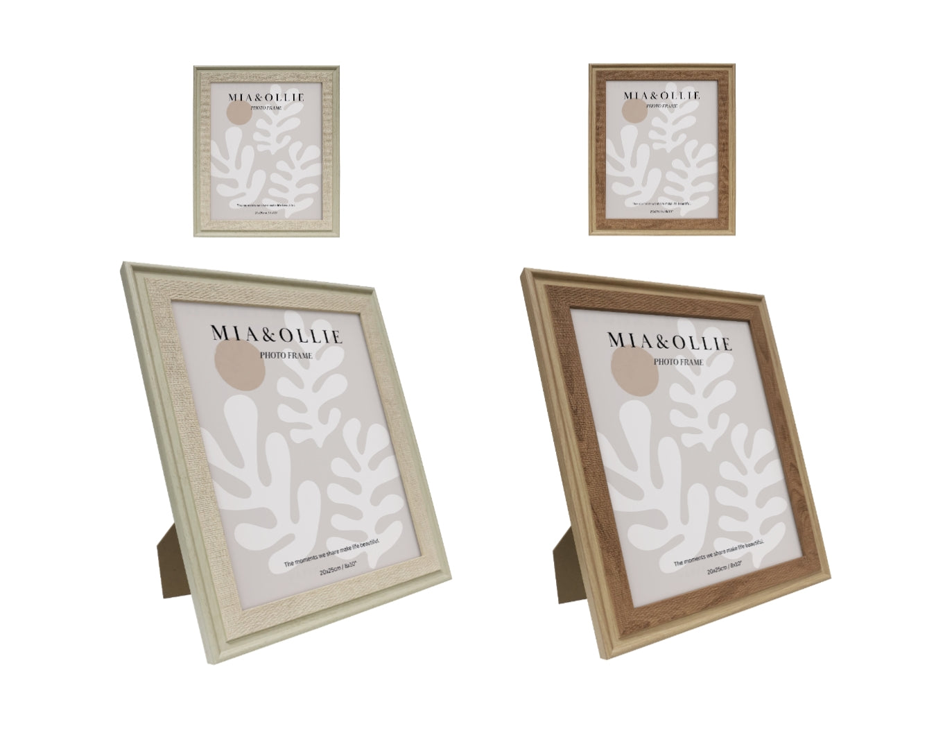 Set 2 Photo Frame Elise '8x10in' 25cm