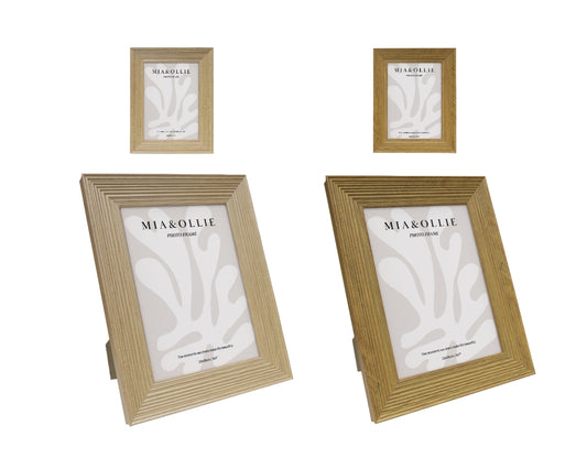 Set 2 Photo Frame Oak '5x7in" 18cm