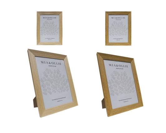 Set 2 Photo Frame Oak 'A4 Size' 21x29cm
