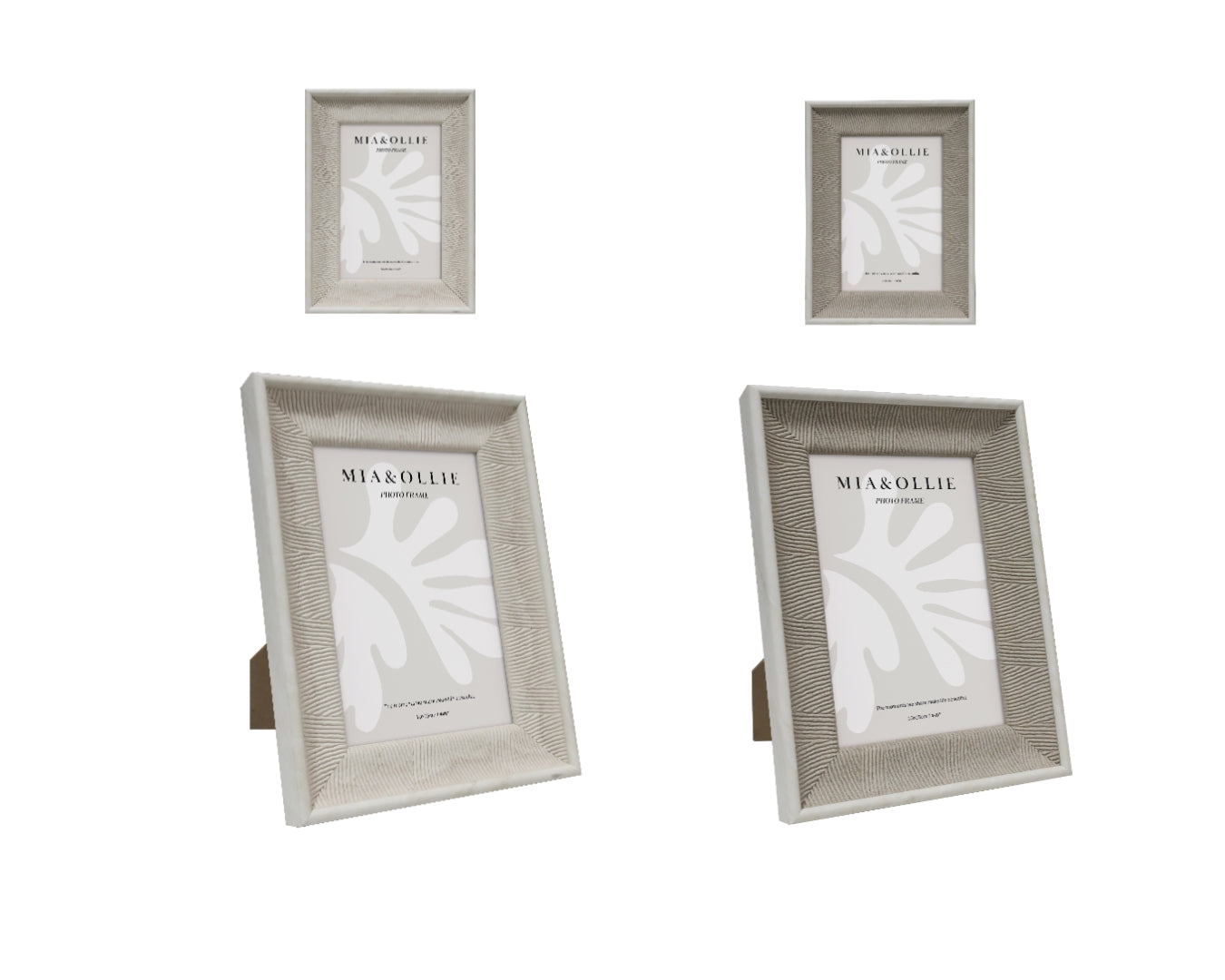 Set 2 Photo Frame Cassie '4x6in' 15cm