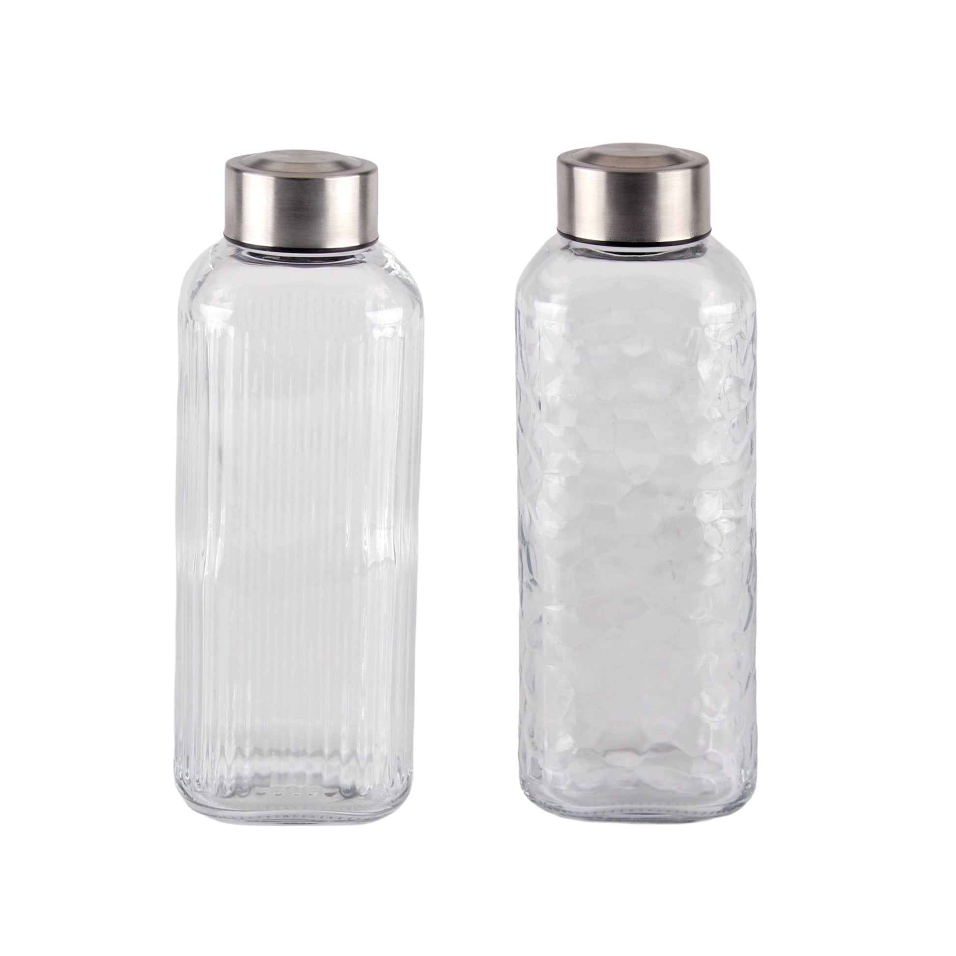 bulk 24 Glass Bottle w/ Metal Screw Lid 750ml 21cm