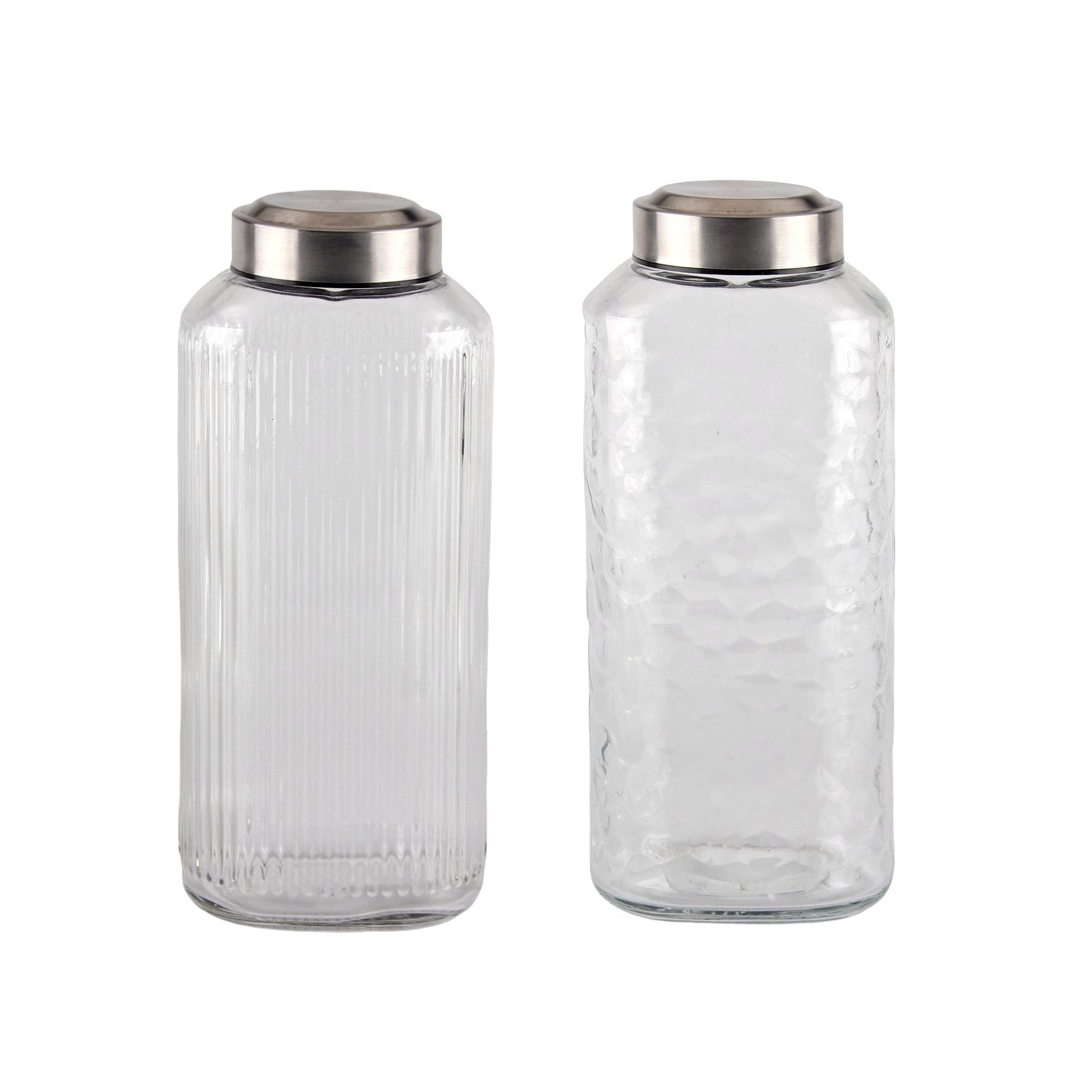 bulk 12 Glass Bottle w/ Metal Screw Lid 1.3Lt 25cm