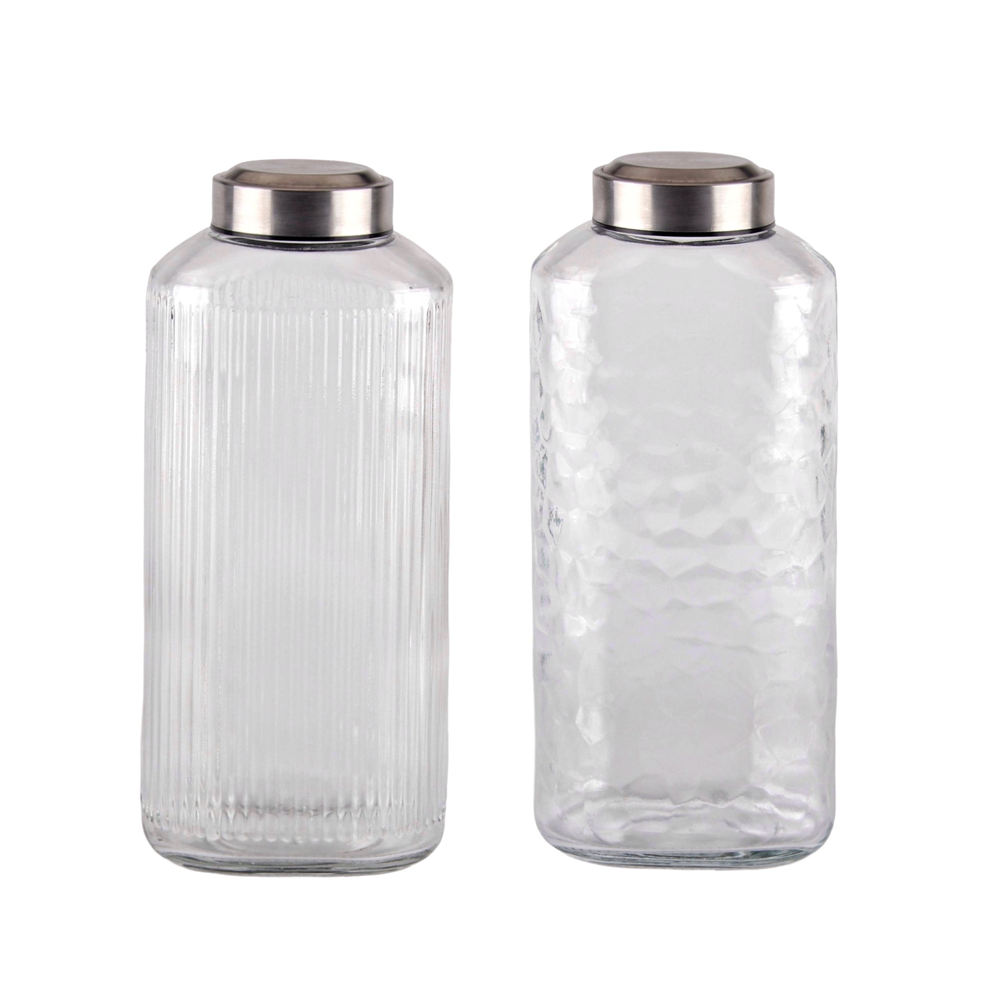 bulk 6 Glass Bottle w/ Metal Screw Lid 1.8Lt 30cm
