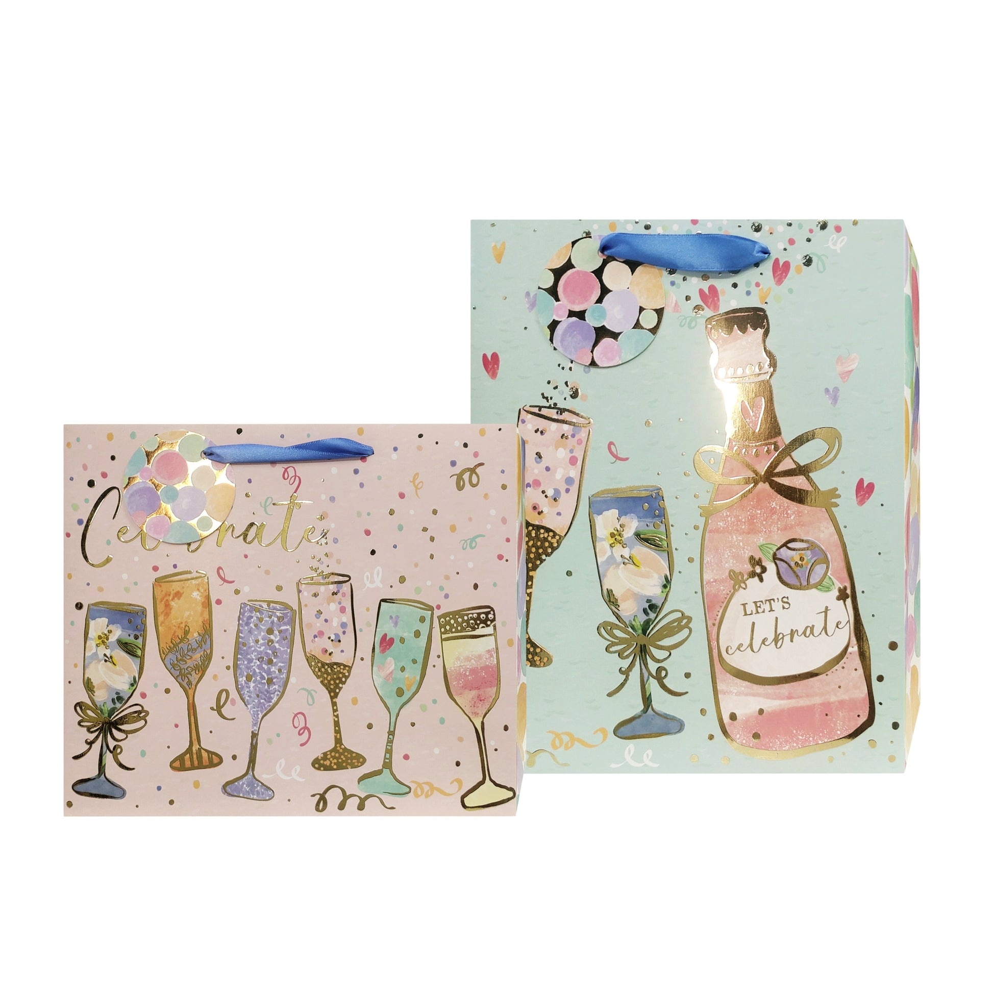 bulk 24 Large Medium Celebration Sips For Female Gift Bag 32cm