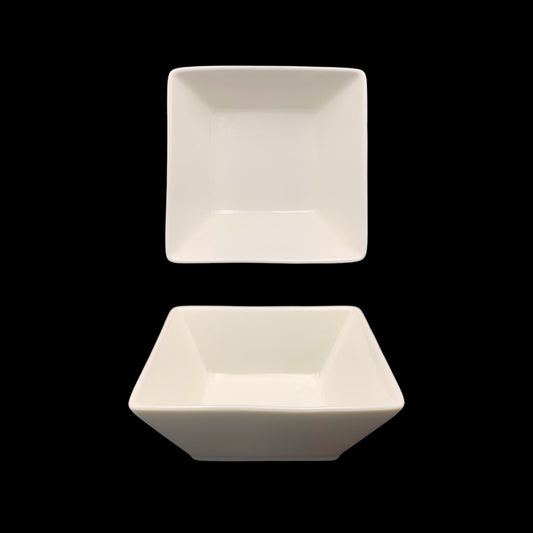 bulk 24 White New Bone China Square Soup Bowl 14cm