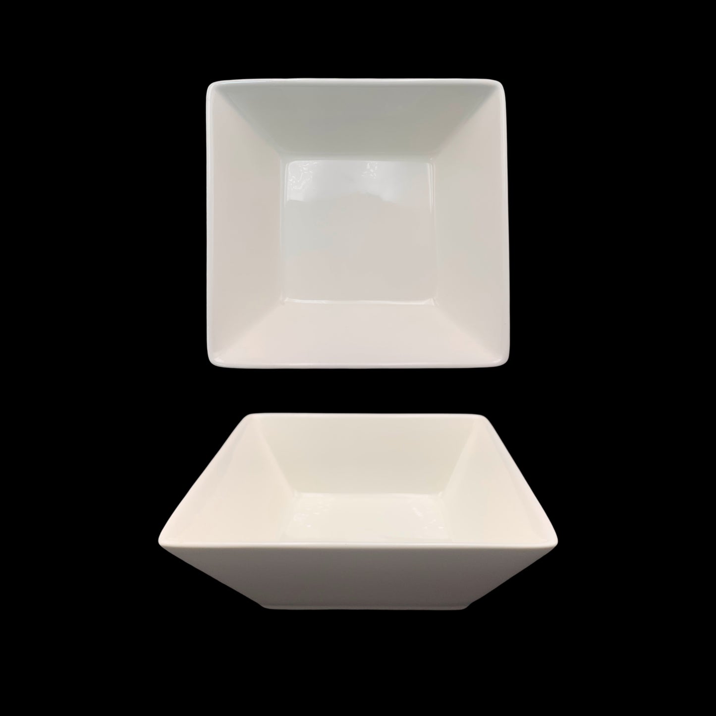 bulk 24 White New Bone China Square Soup Bowl 18cm