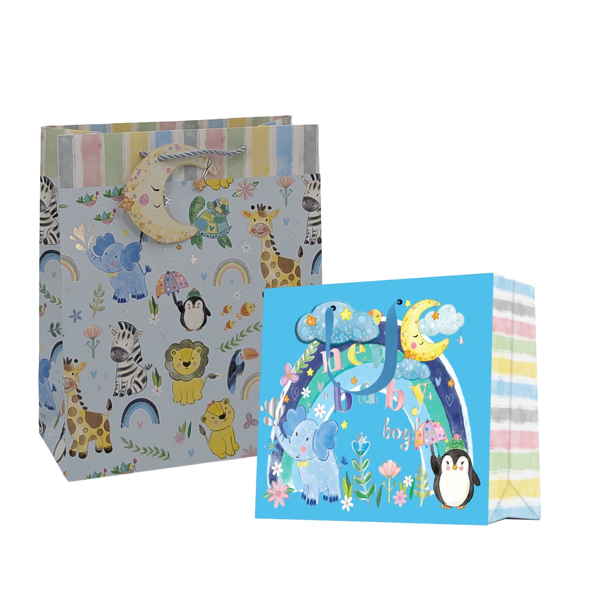 bulk 24 Medium Welcome Baby Boy Gift Bag3cm