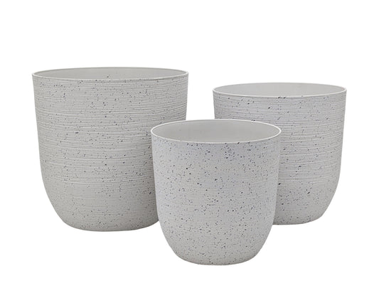 bulk 4 Sandstone Look Thick Plastic Planter 35cm