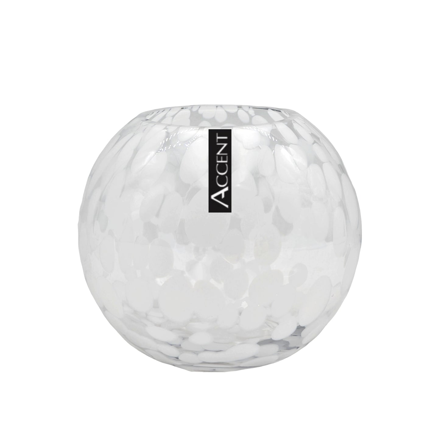 bulk 6 White Speckle Rose Bowl 16cm