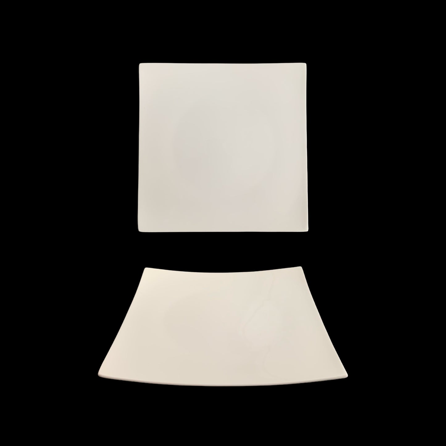bulk 24 White New Bone China Square Side Plate 9in 22cm