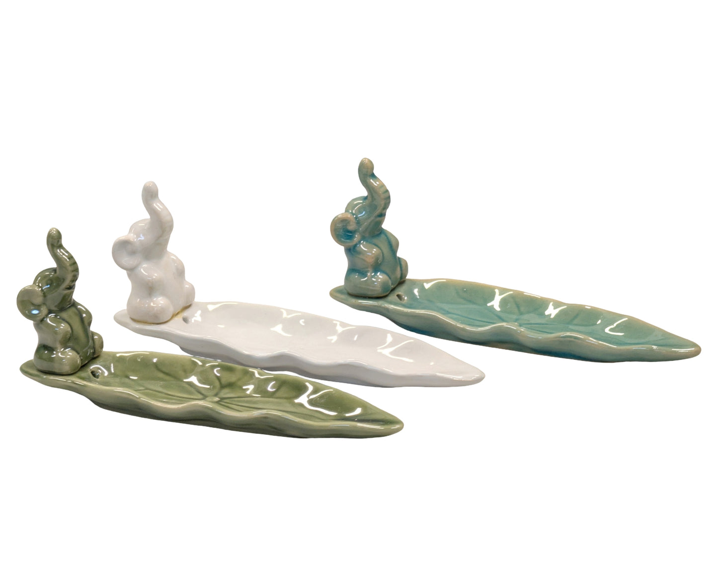 bulk 24 Ceramic Incense Holder Elphant 20cm