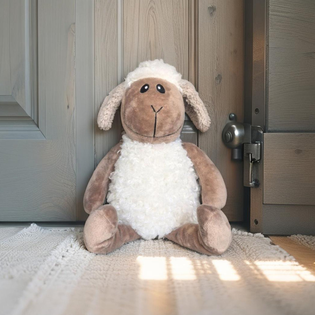 Fluffy Sheep Door Stopper 25cm - Image 2