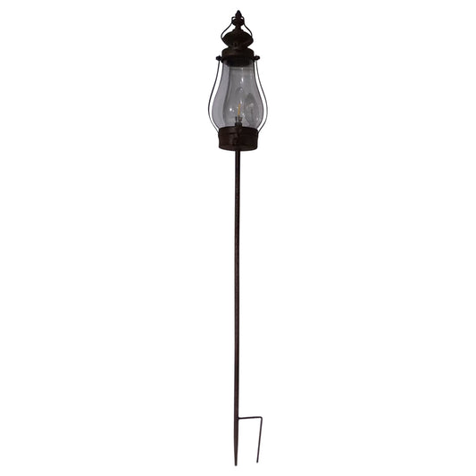 Garden Lantern on Stake w/ Battery Operated LED Light 14x111cm