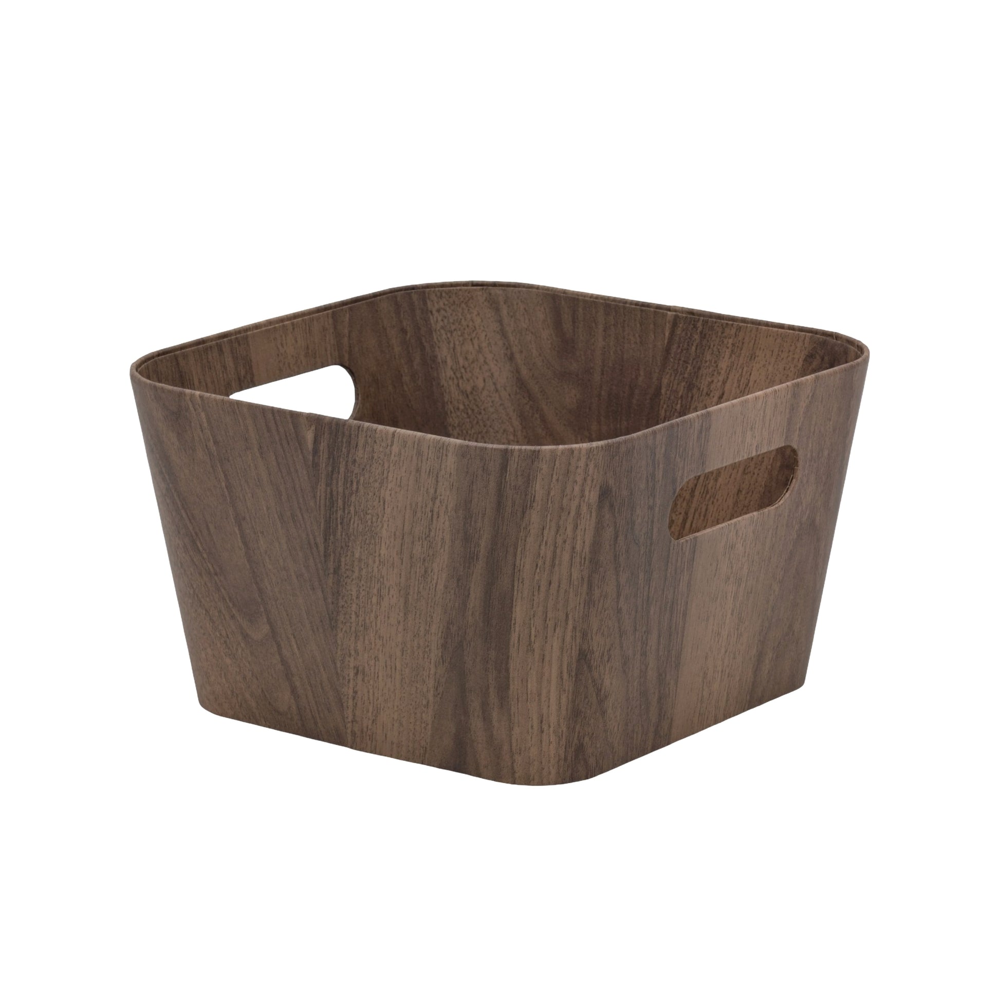 bulk 6 Wood Grain Storage Box 16cm