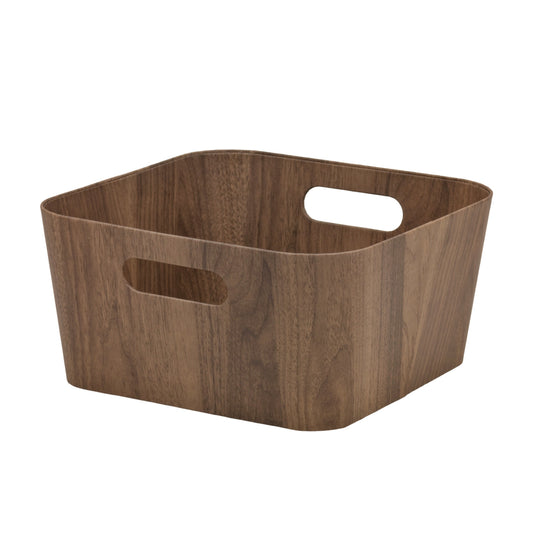 bulk 6 Wood Grain Storage Box 15cm