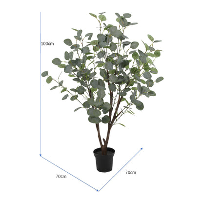 Potted Artificial Eucalyptus Gum Tree 100cm - Image 5