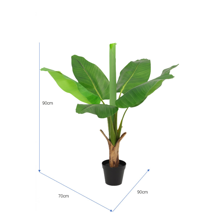 Potted Artificial Banana Tree 90cm - Image 4