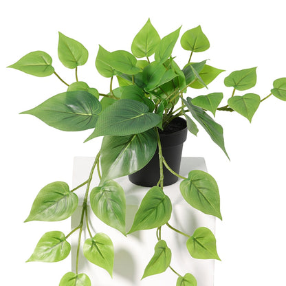 Potted Artificial Hanging Pothos 38cm - Image 4