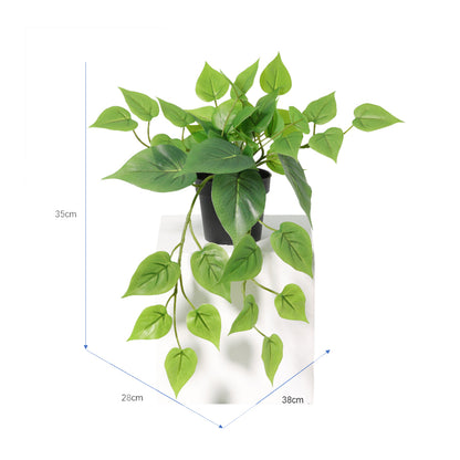 Potted Artificial Hanging Pothos 38cm - Image 5