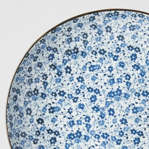 Dinner Plate 23cm Blue Daisy Glaze - Image 2