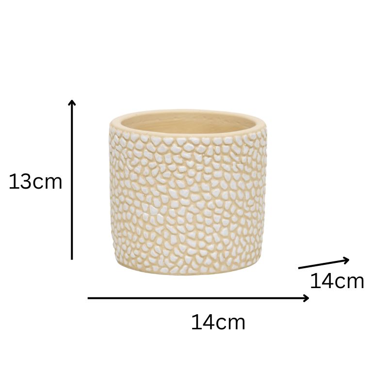 Set 3 Moulded Abstract Planters w Hole + Plug 14cm - Image 4