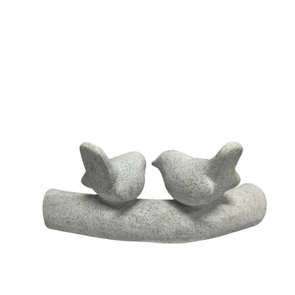 Contemporary 2 Birds On Branch Ornament 20cm - Image 2