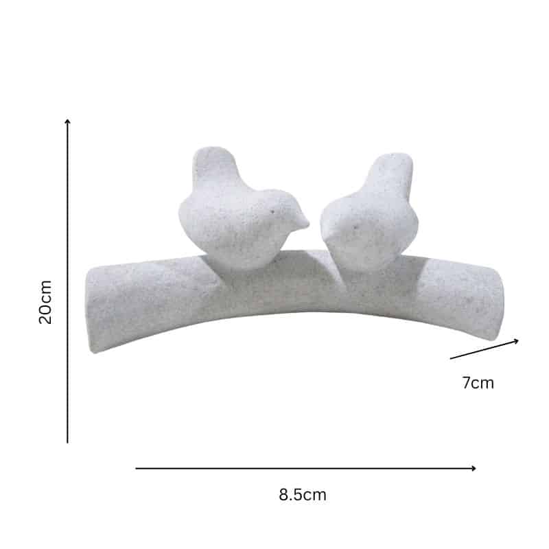 Contemporary 2 Birds On Branch Ornament 20cm - Image 5