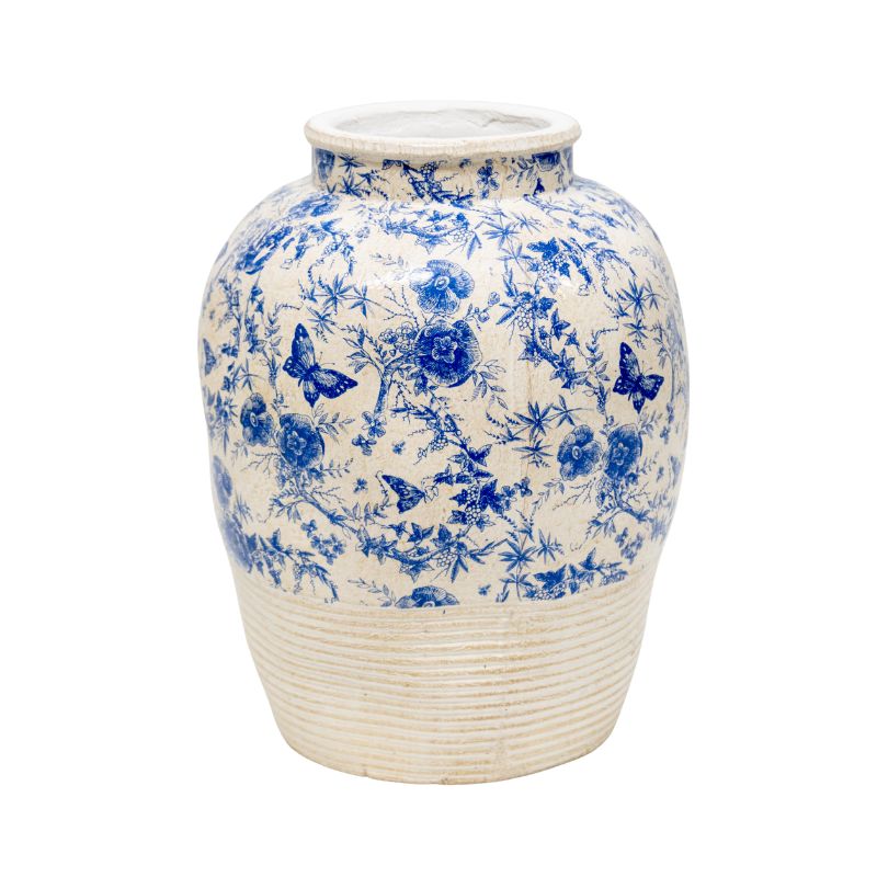 Glazed Stoneware Look Vase 43cm - Image 2