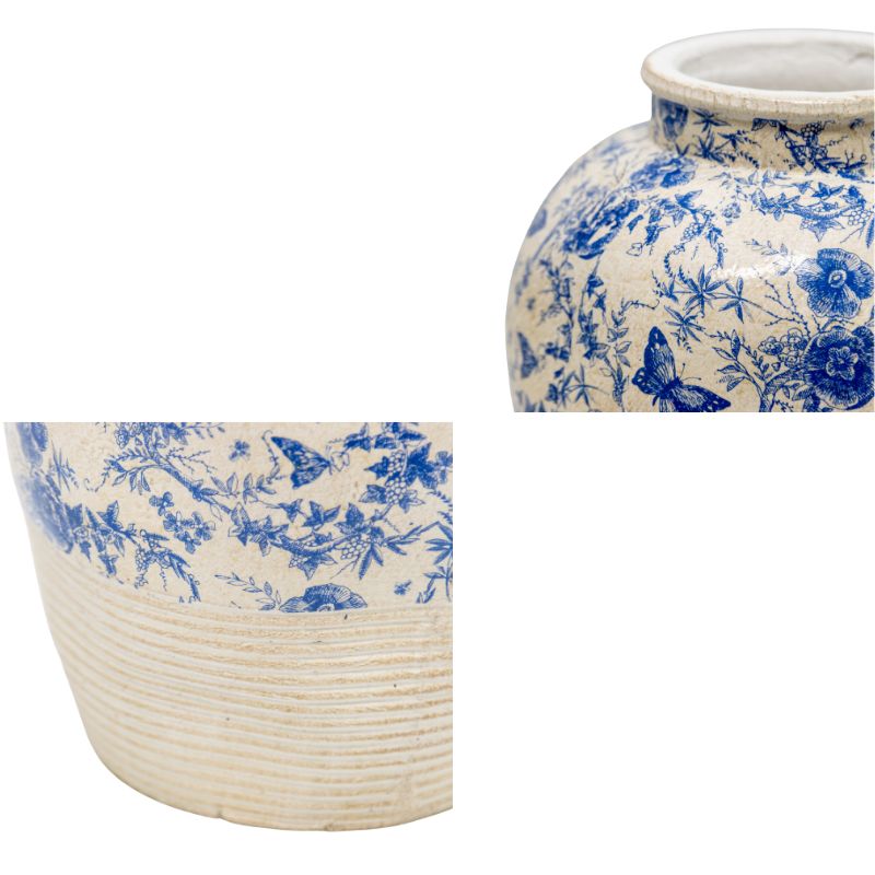 Glazed Stoneware Look Vase 43cm - Image 3