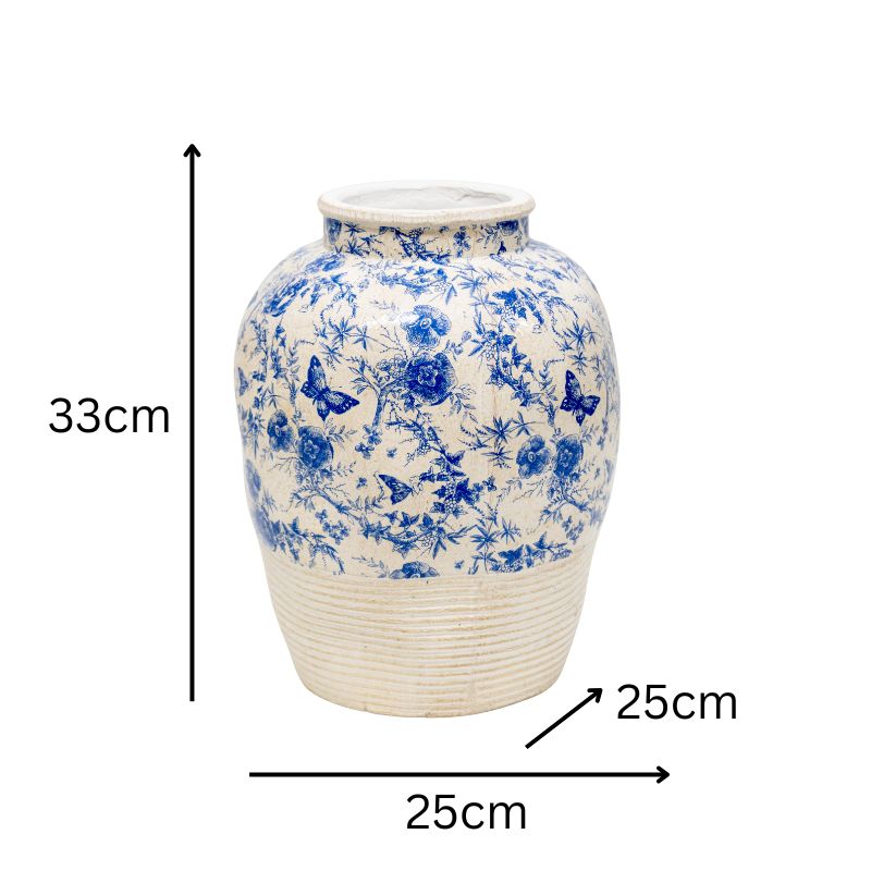 Glazed Stoneware Look Vase 43cm - Image 4