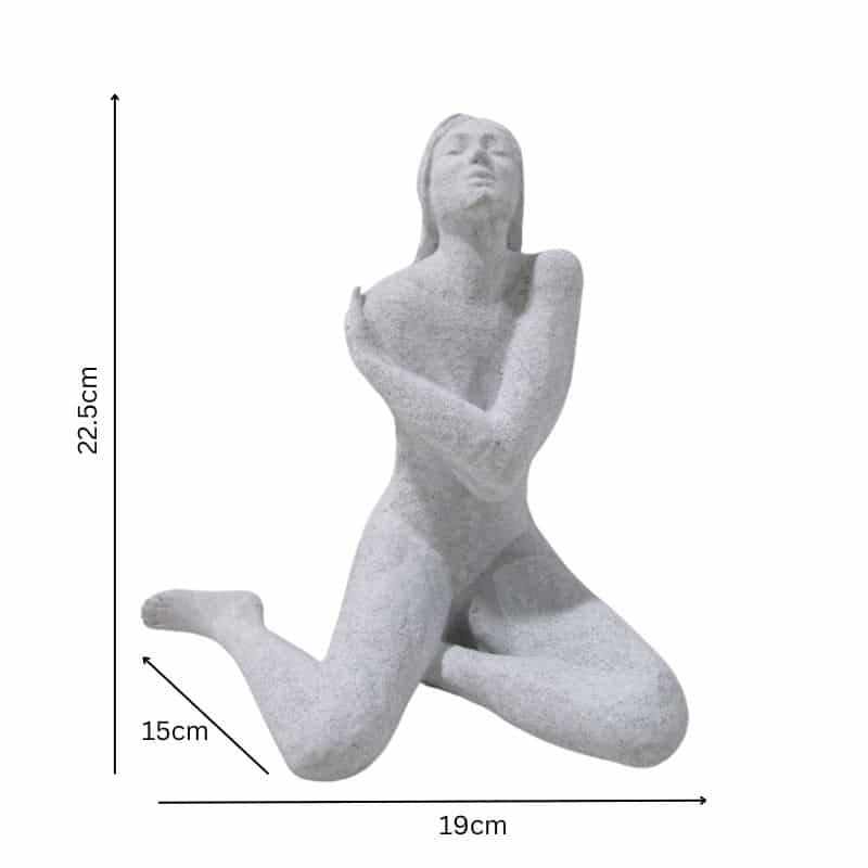 Lady Statue w Folded Arms 22cm - Image 3